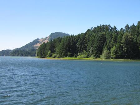 Dorena Lake in summer