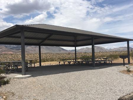 Red Rock Canyon Campground Group Shelter  large Shade Shelter -10  small tent pads 8 vehicles max, Vault toilet Fire Pit and GrillsRed Rock Canyon Campground Group Shelter- large Shade Shelter -10  small tent pads 8 vehicles max, Vault toilet
Fire Pit and Griils