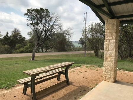 View of Waco Lake from screen shelter