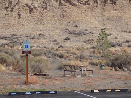 2 parking spots, picnic table and fire ring at Big Pines Group Campsite #DBig Pines Group campsite #D