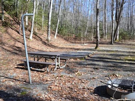 Round Bottom Horse Camp 2-Equestrian Non-Electric Picnic Table and Fire Ring