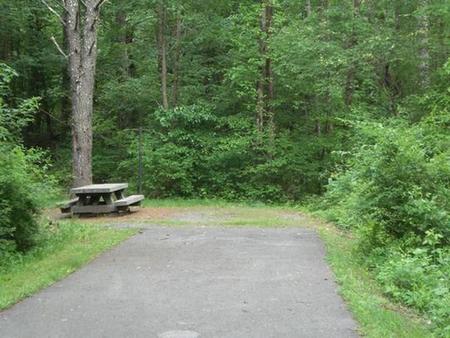 Stony Fork CampgroundLarge shaded site. Close to hiking trail. Shared water hydrant.