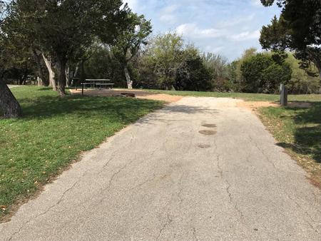Site driveway and picnic area
