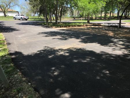 Site driveway and picnic area