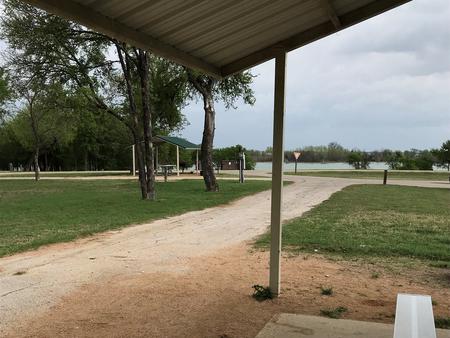 View of Waco Lake from site
