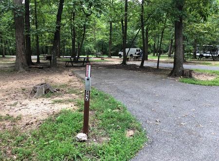 B Loop Site B 62 Greenbelt Park Maryland campground (Same site -Previously Site 62)