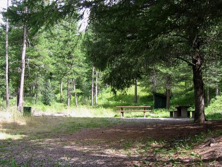 Moose Creek Group Area - Picnic tables, fire ring & outhouseMoose Creek Group Area