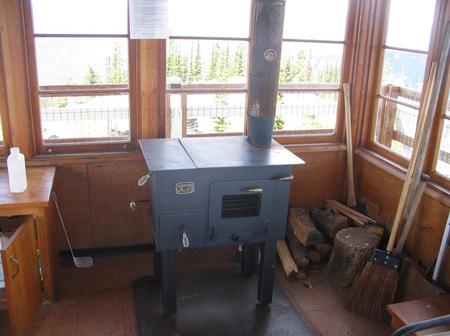 Garver Lookout -wood stove