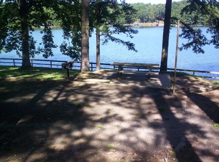 Water view, picnic table. Sawnee site 19
