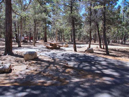 Parking spot and picnic table, Mather CampgroundThe parking spot and picnic table for Aspen Loop 10, Mather Campground