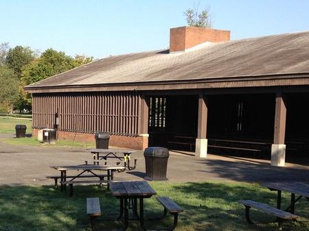 A photo of Area A Picnic Shelter at Fort Hunt Park Area A Picnic Shelter