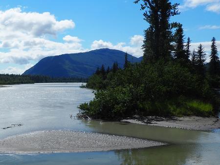 View of Stikine River from Twin Lakes Cabin