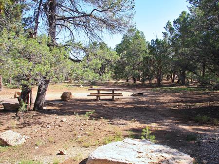 Picnic table, fire pit, and parking spot, Mather CampgroundPicnic table, fire pit, and parking spot for Maple Loop 186, Mather Campground