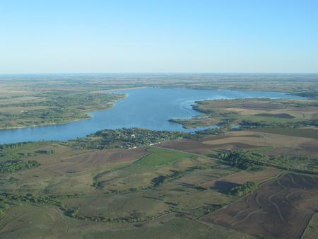 aerial view of lakeaerial of lake