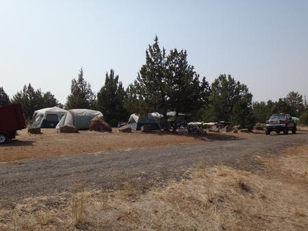 Cottonwood Group Campsite at Haystack Reservoir's South Shore CampgroundMain part of Cottonwood Group Campsite