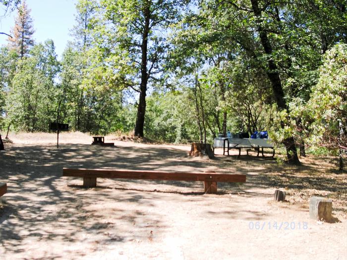 A photo of Site 019 of Loop WISHON BASS LAKE at WISHON BASS LAKE with Picnic Table, Fire Pit, ShadeSite 19