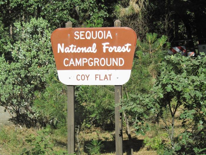Coy Flat CampgroundCampground Entrance Sign