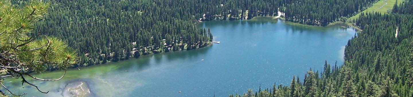 Aerial View of Bonaparte Lake