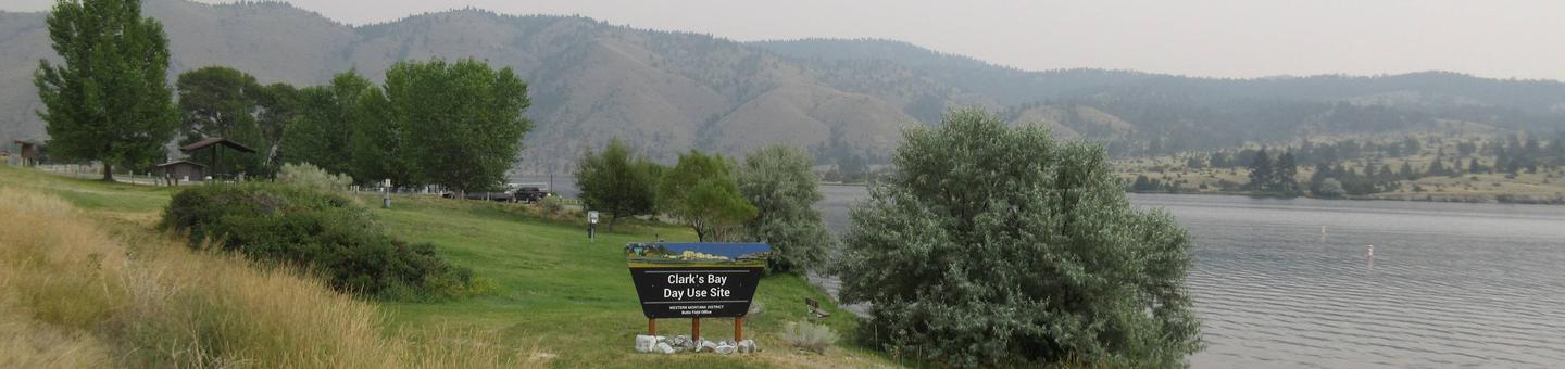 Overview of Clark's Bay Day Use Site. Clark's Bay Day Use Site