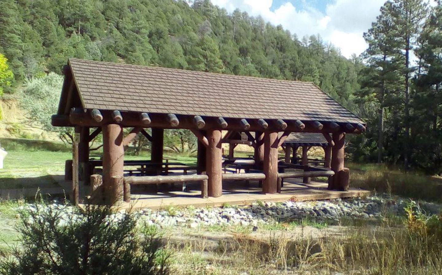This is a picture of group siteSingle Reservable Pavilion 