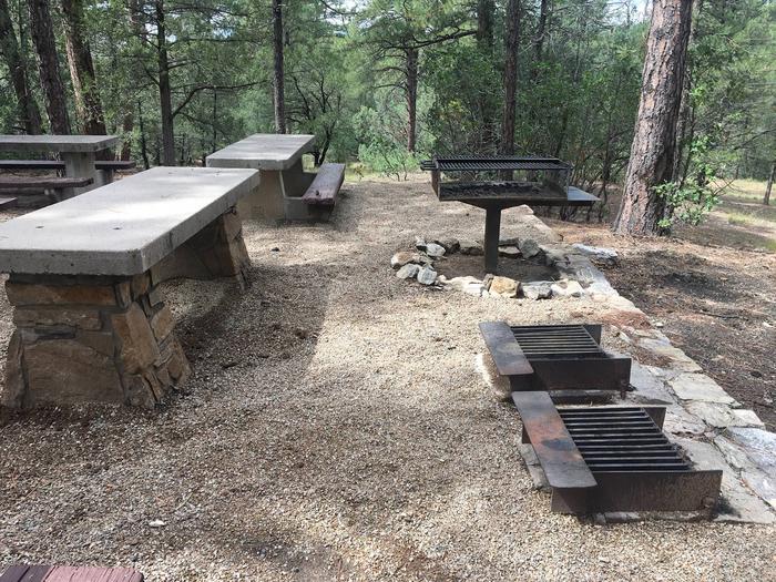 this is a picture of Pine Flat reservable group site BTables and Grills at Pine Flat site B
