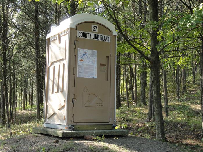 27 County Line Island pit toilet27 County Line Island