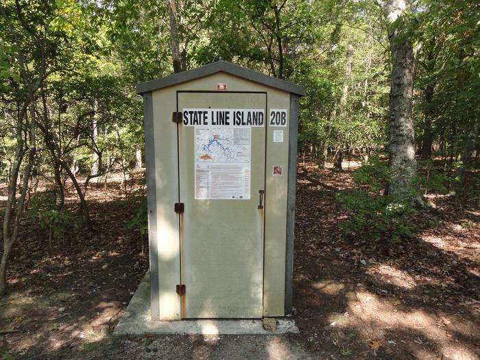20B State Line Island B pit toilet20B State Line Island B