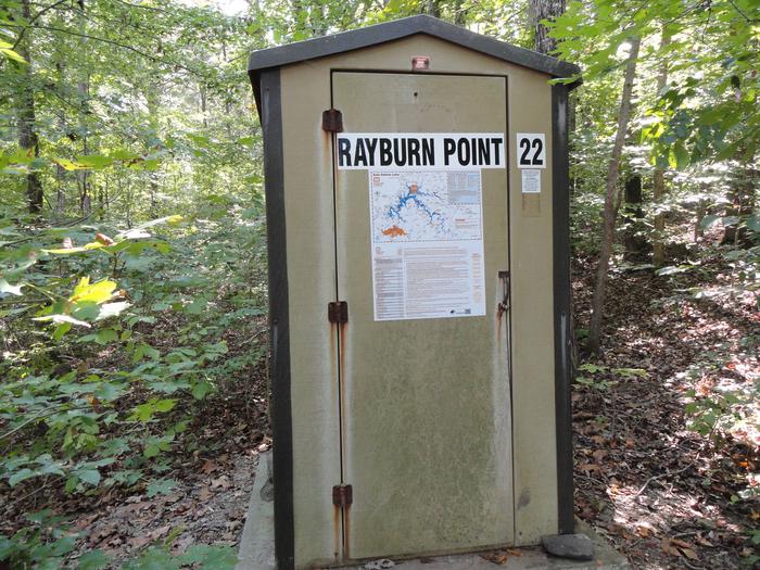 22 Rayburn Point pit toilet22 Rayburn Point