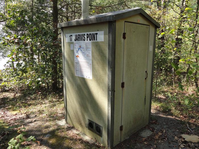 17 Jarvis Point  pit toilet17 Jarvis Point