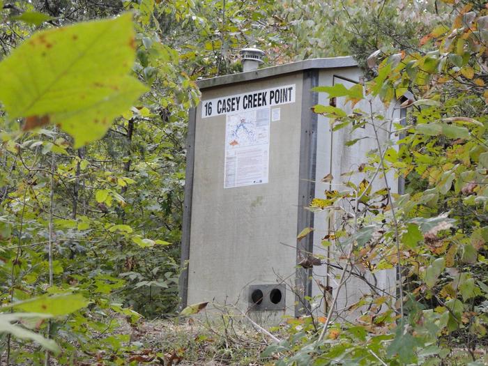 16 Casey Creek Point pit toilet16 Casey Creek Point