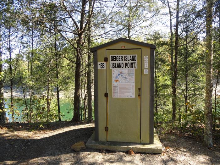 13B Geiger Island (Island Point) pit toilet13B Geiger Island (Island Point)