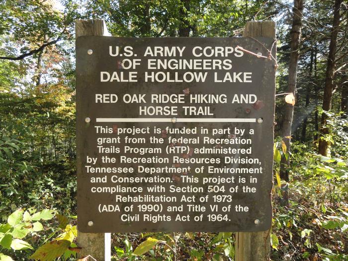 2A Red Oak Ridge A Corps of Engineers grant sign2A Red Oak Ridge A