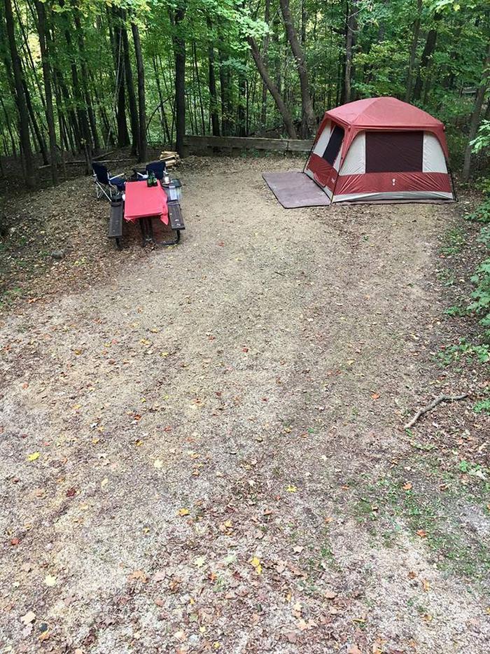 Site 9 with tent