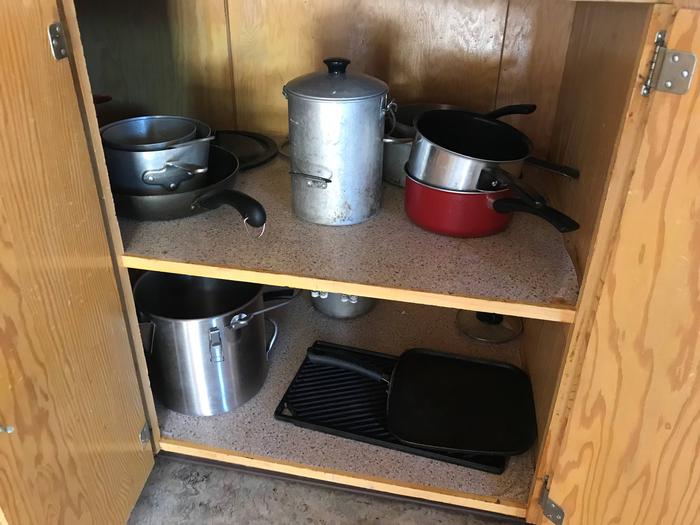 Orange Olsen Dwelling Cabinets (Items in photo may or may not be present during rental)