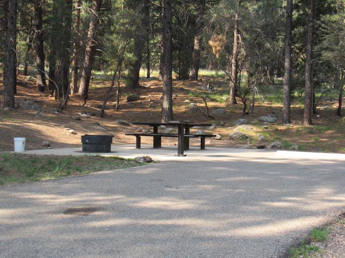 View of a campsite in the Dean Gardner camping area.Campsite in the Dean Gardner camping area.