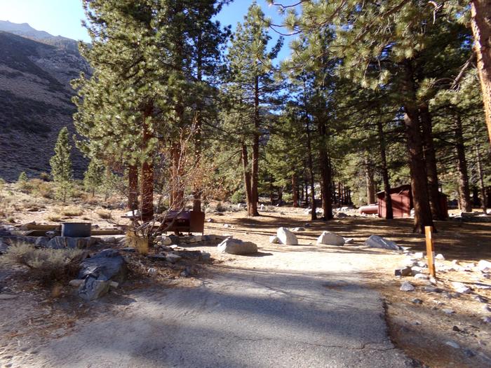 Big Pine Creek Campground Site #7 parking spaceProvided parking space for campsite #7