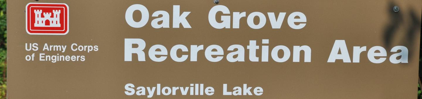 Oak Grove Recreation AreaEntrance sign