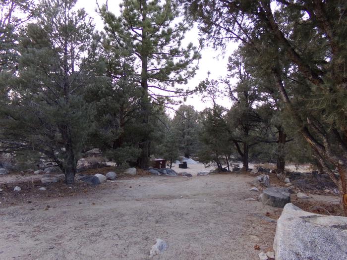 Parking space and entrance to site #24, French Camp. 