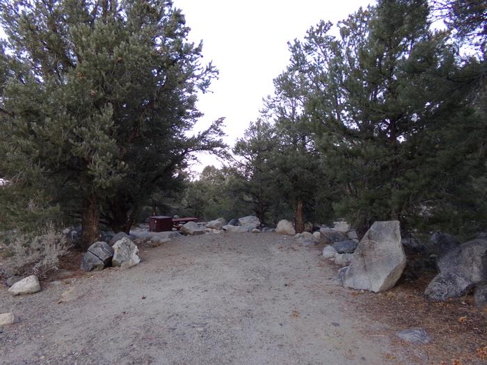 Parking space and entrance to the scenic site #28, French Camp. 