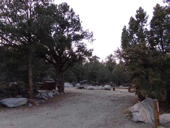 Parking space and entrance to site #34, French Camp. 
