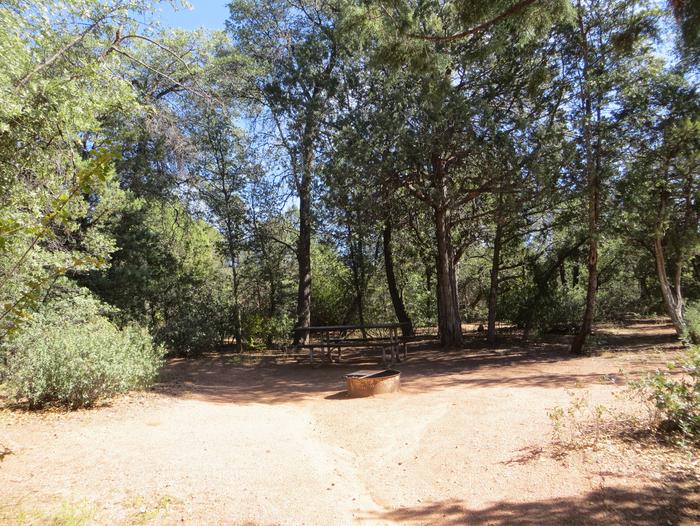 Houston Mesa, Horse Camp site #15 featuring shaded picnic area.