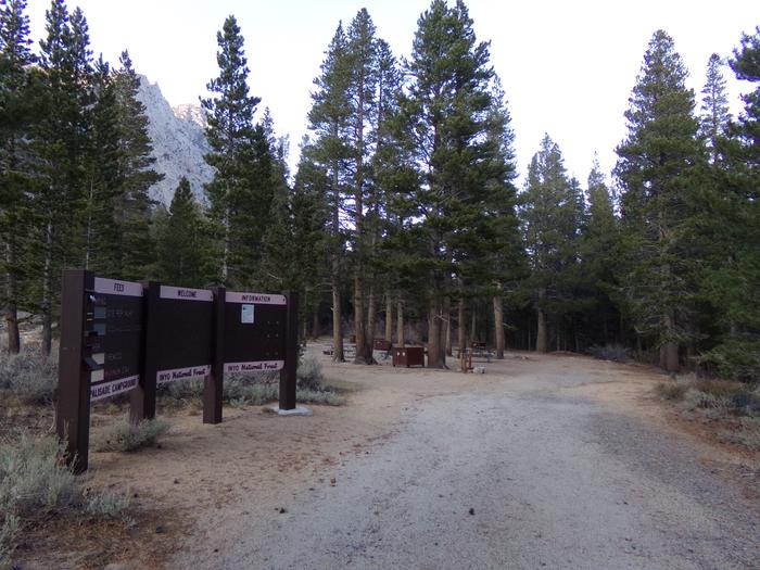 Entrance to Palisades Group Campground.