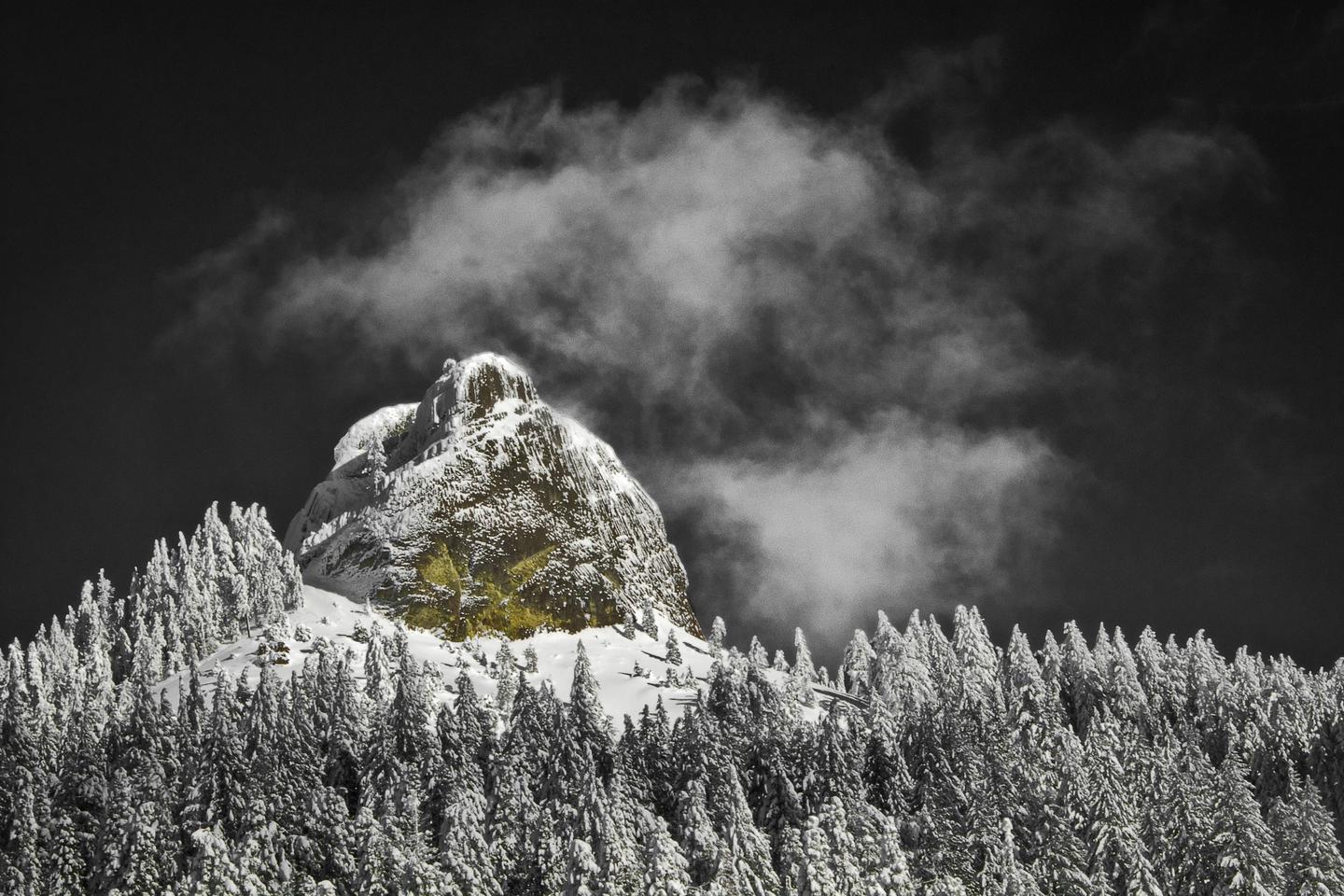 Pilot Rock, Cascade-Siskiyou National MonumentPilot Rock in snow, Cascade-Siskiyou National Monument