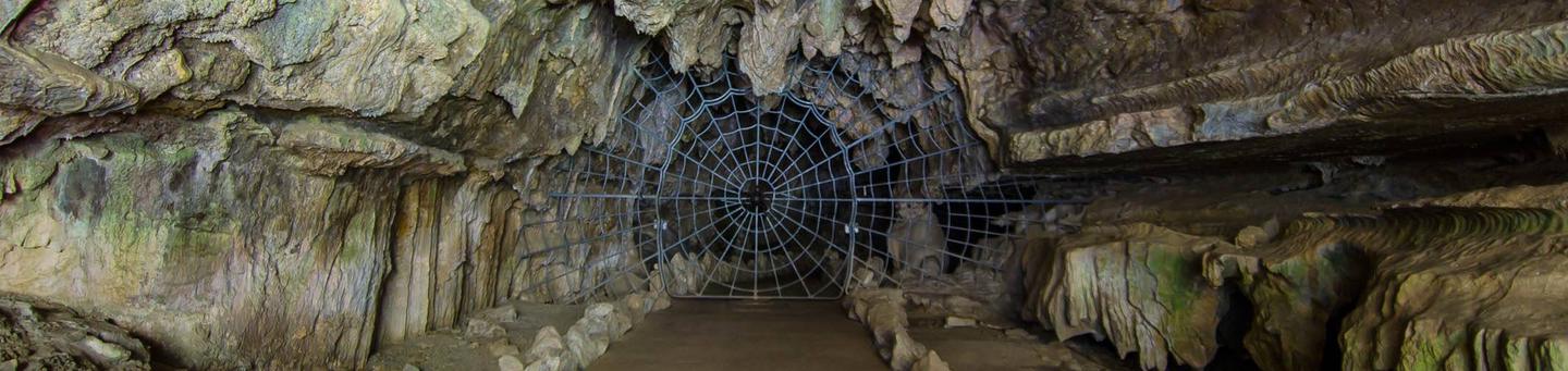 In order to enter Crystal Cave you must first pass through the famous historical Spider Web Gate. The gate was installed in 1939.The Spider Web Gate installed in 1939. 