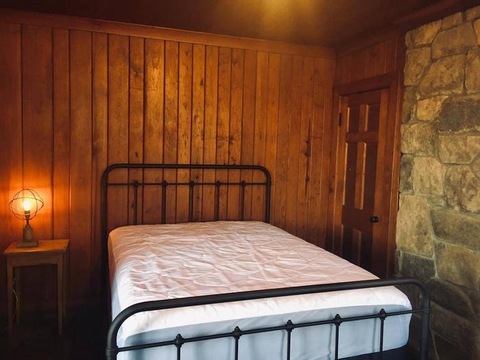 WHITE ROCK MOUNTAIN RECREATION AREA CABIN C BEDROOMCabin C's Bedroom with a queen sized bed.