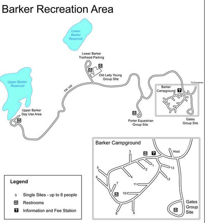 Barker Recreation Area Map
