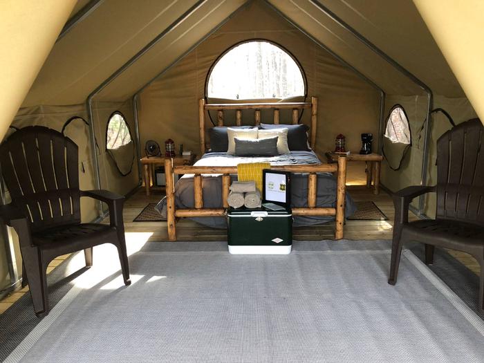 Lake Powhatan Glamping Tent