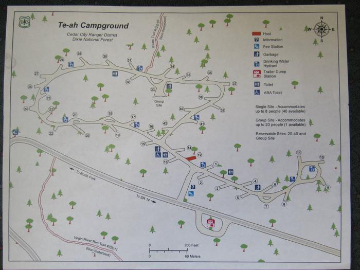 Te ah campground mapCampground Map