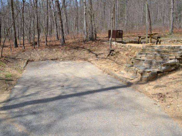 This is a picture of the driveway and access to Campsite A-12.Driveway and access to Campsite A-12.
