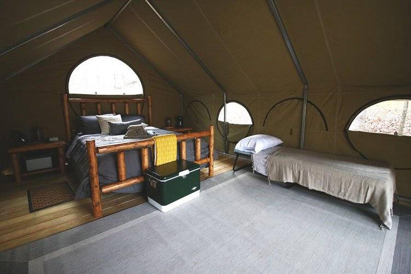 Glamping Bed and Cot